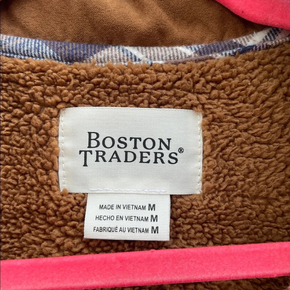 Boston Traders Tan Sherpa Jacket Size: Medium